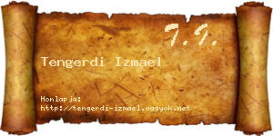Tengerdi Izmael névjegykártya